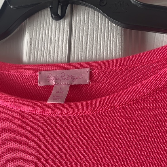 Lilly Pulitzer Mini Ramona Pink Fringe Sweater - Picture 4 of 7